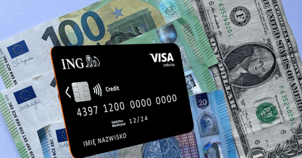 płatność kartą ING za granicą i przewalutowanie
