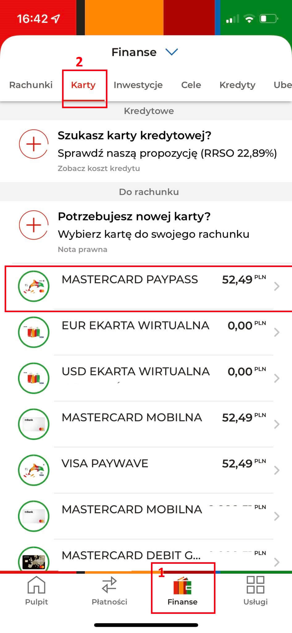 zmiana limitu wypłat z bankomatów w aplikacji mBanku